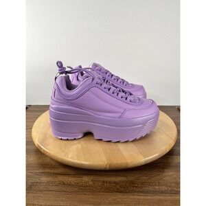 NEW Berness - LILY 5005 Purple Sparkle Lavender Rec league Platform Sneakers
